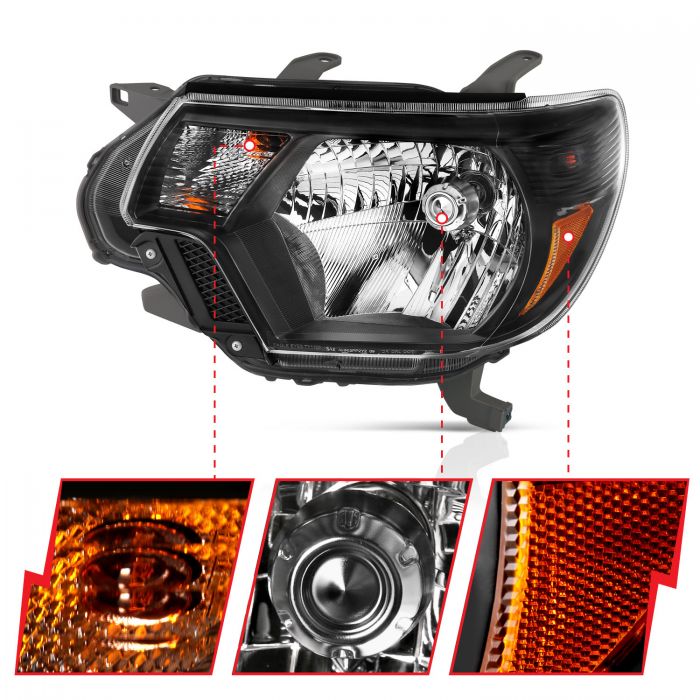 Toyota Crystal Headlights, Toyota Tundra Headlights, Toyota 12-15 Headlights, Toyota 18-21 Headlights, Crystal Headlights, Black Crystal Headlights, Anzo Crystal Headlights