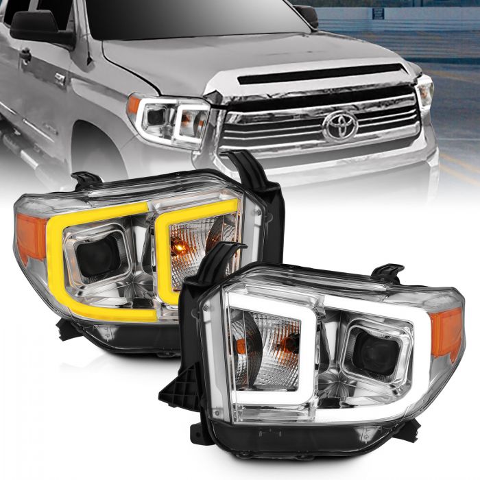 Toyota Projector Headlights, Toyota Tundra Headlights, Toyota 14-17 Headlights, Projector Headlights, Chrome Projector Headlights, Anzo Projector Headlights