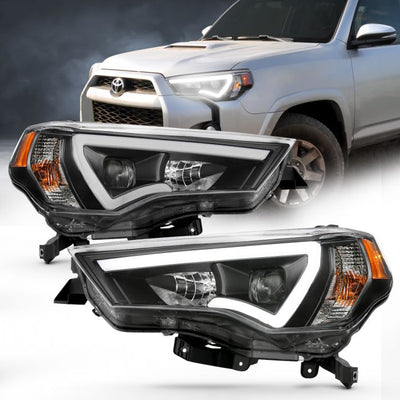 Toyota Projector Headlights, Toyota 4runner Headlights, Toyota 14-21 Headlights, Projector Headlights, Black Projector Headlights, Anzo Projector Headlights