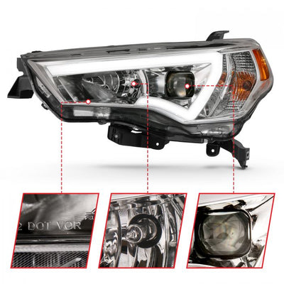 Toyota Projector Headlights, Toyota 4runner Headlights, Toyota 14-21 Headlights, Projector Headlights, Chrome Projector Headlights, Anzo Projector Headlights