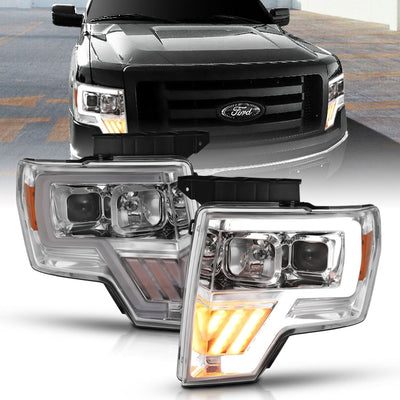 Ford Projector Headlights, Ford F150 Headlights, Ford 09-14 Headlights, Projector Headlights, Chrome Projector Headlights, Anzo Projector Headlights