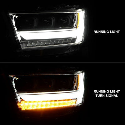 Ram Projector Headlights, Ram 1500 Headlights, Ram 19-21 Headlights, Full Led Projector Headlights, Chrome Projector Headlights, Anzo Projector Headlights