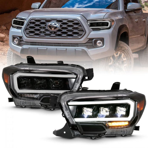 Toyota Projector Headlights, Toyota Tacoma Headlights, Toyota 16-22 Headlights, Projector Headlights, Black Projector Headlights, Anzo Projector Headlights