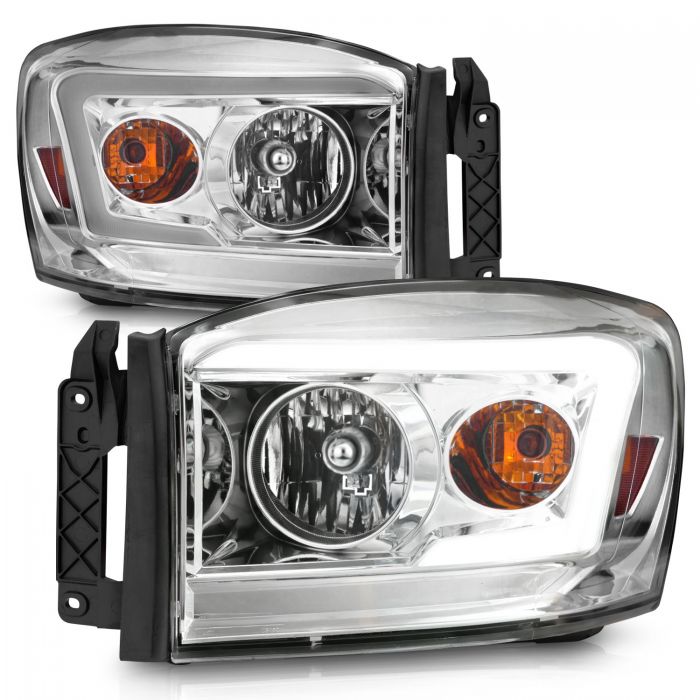 Dodge Crystal Headlights, Ram 1500, Ram 2500, Ram 3500, Dodge 06-08 Crystal Headlights, Dodge 06-09 Crystal Headlights, Crystal Headlights, Dodge Chrome Headlights 