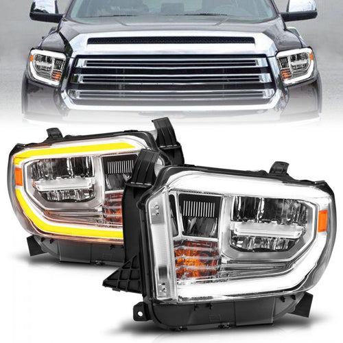 Toyota Crystal Headlights, Toyota Tundra Headlights, Toyota 14 -17 Headlights, Crystal Headlights, Chrome Crystal Headlights, Anzo Crystal Headlights