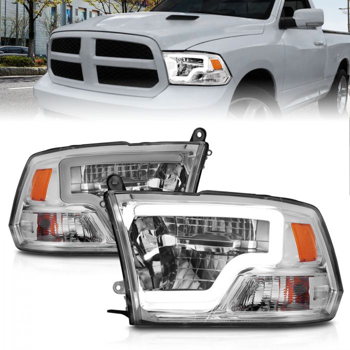 Dodge Led Headlights, Ram 1500, Ram 2500, Ram 3500, Dodge 09-18 Led Headlights, Dodge 10-18 Led Headlights, Full Led Headlights, Dodge Chrome Led Headlights