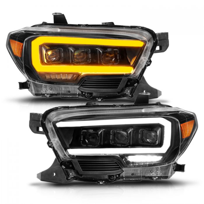 Toyota Projector Headlights, Toyota Tacoma Headlights, Toyota 16-22 Headlights, Projector Headlights, Black Projector Headlights, Anzo Projector Headlights