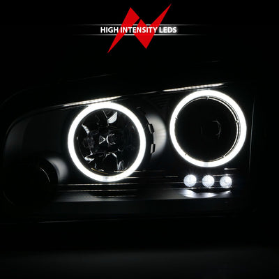 Dodge Charger Projector Headlights, Charger Projector Headlights, 2006-2010 Projector Headlights, Black Projector Headlights, Anzo Projector Headlights, LED Projector Headlights