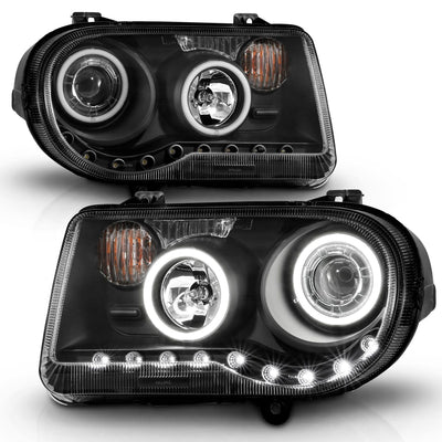 Chrysler Projector Headlights, Chrysler 300C Projector Headlights, Projector Headlights, Chrysler 05-10 Projector Headlights, Chrysler Black Headlights 