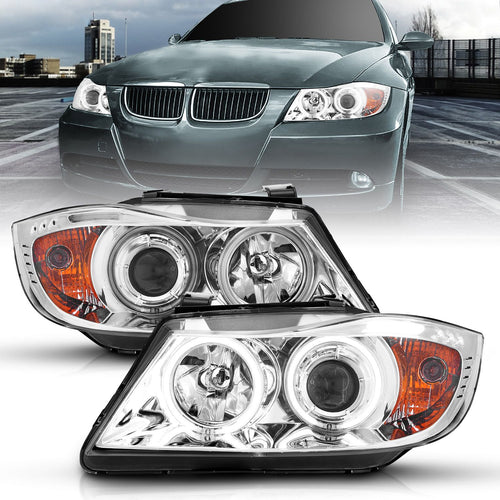 BMW 3 Series Headlights, 3 Series Headlights,  BMW Headlights,06-08 BMW Headlights, Anzo Headlights, Projector Headlights, Chrome Headlights, BMW 3 Series,  3 Series Headlights,