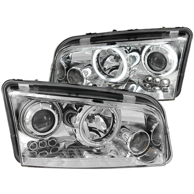 Dodge Charger Projector Headlights, Charger Projector Headlights, 2006-2010 Projector Headlights, Chrome Projector Headlights, Anzo Projector Headlights, LED Projector Headlights