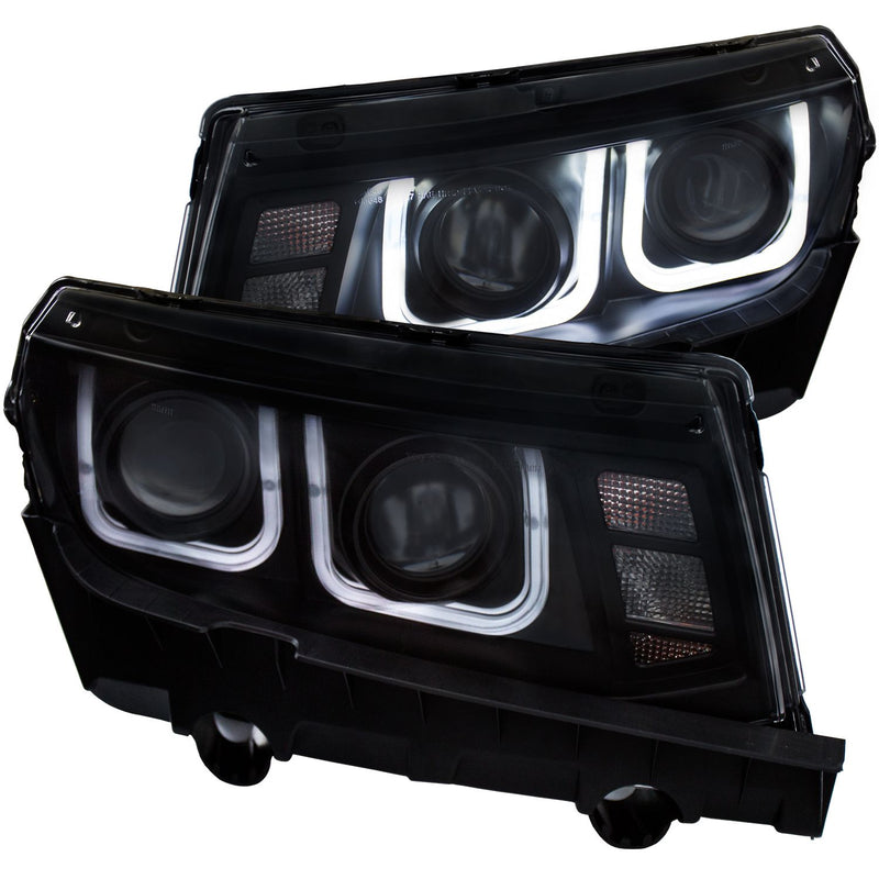 Chevy Camaro Projector Headlights, Camaro Projector Headlights, 2014-2015 Projector Headlights, Black Projector Headlights, Anzo Projector Headlights, LED Projector Headlights