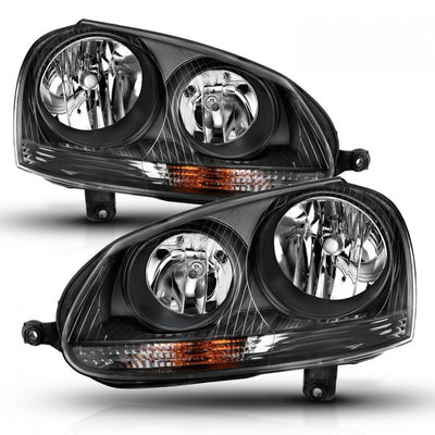 Volkswagen Crystal Headlight, Volkswagen Rabbit Headlight, Rabbit 06-09 Headlight, Jetta 05-10 Headlight, Gti 06-09 Headlight, Crystal Headlight, Black Crystal Headlight, Anzo Headlight