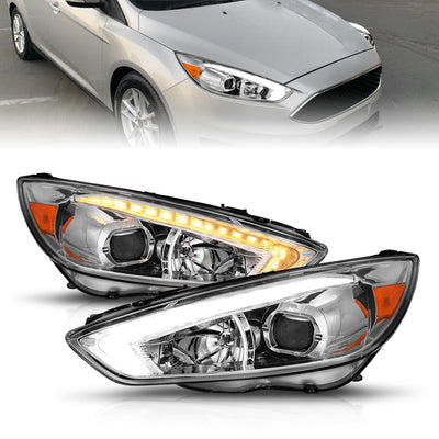 Ford Projector Headlights, Ford Focus Headlights, Ford 15-18 Headlights, Projector Headlights, Chrome Projector Headlights, Anzo Projector Headlights