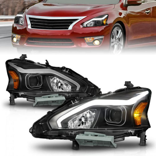 Nissan Altima Headlights, Altima Projector Headlights, Nissan 13-15 Headlights, Anzo Projector Headlights, G2 Projector Headlights, Nissan Projector Headlights, Altima 4DR Headlights, Nissan 4DR Headlights, Altima 4DR Headlights, Black LED Headlights, Clear LED Headlights, Amber LED Headlights, Nissan G2 Headlights, Altima G2 Headlights