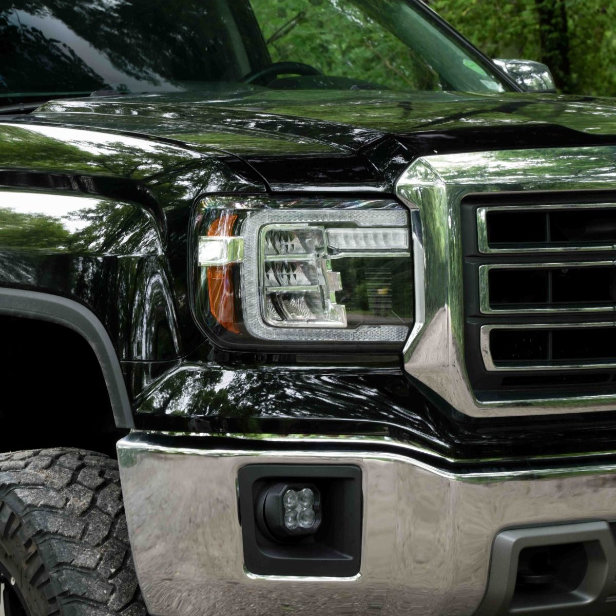 2014-2018 GMC Sierra 1500 LED Reflector Headlights (pair)