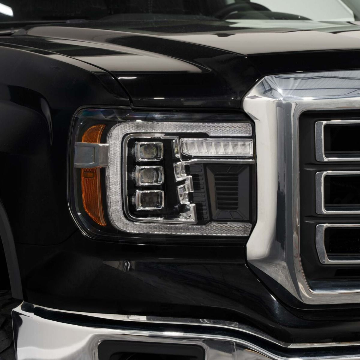 2014-2018 GMC Sierra 1500 LED Projector Headlights (pair)