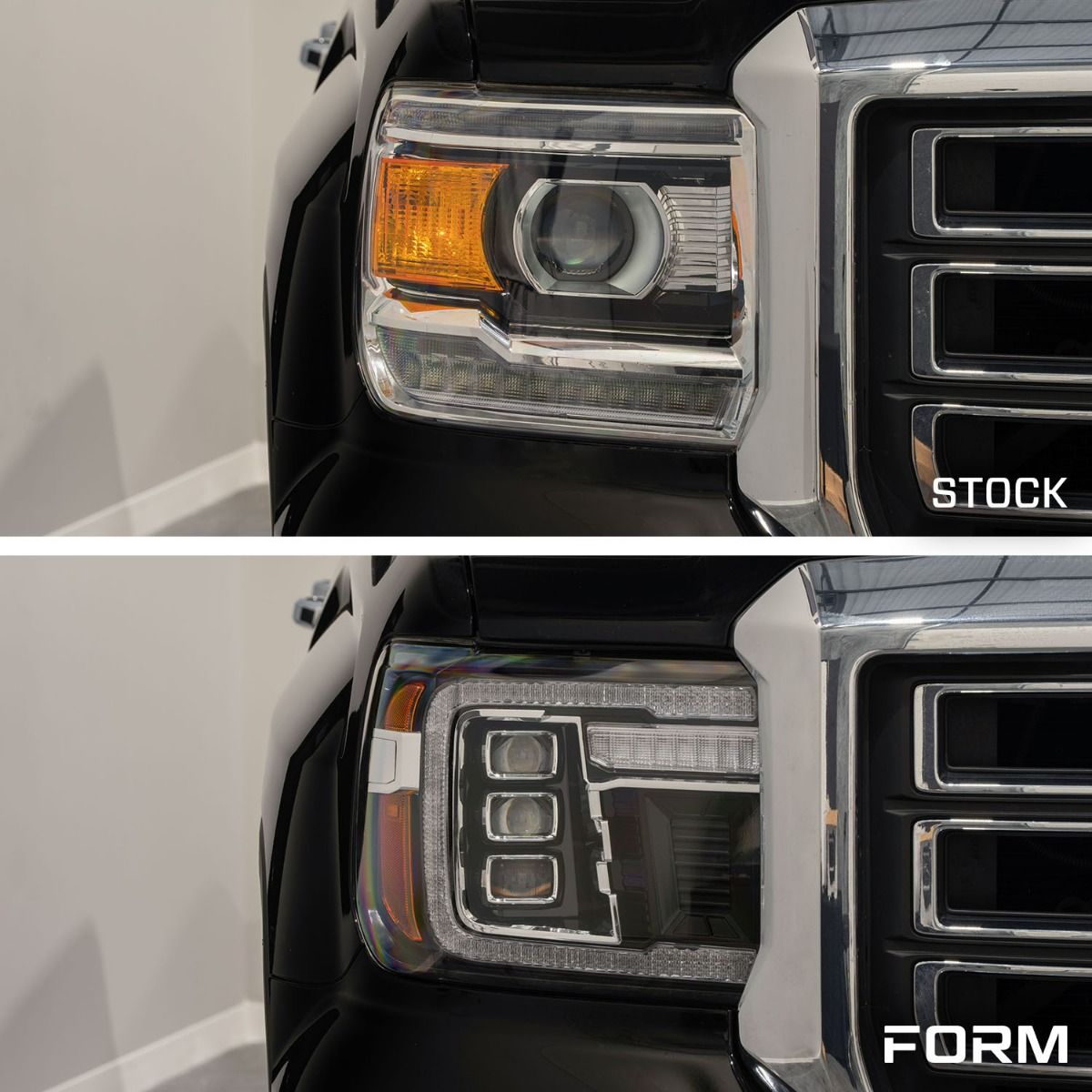 2014-2018 GMC Sierra 1500 LED Projector Headlights (pair)