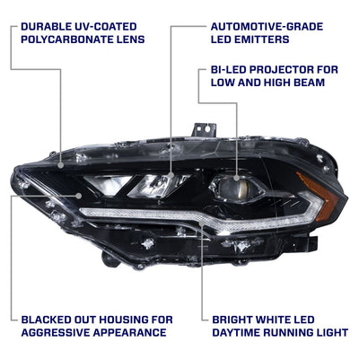 2018-2023 Ford Mustang LED Headlights (pair)