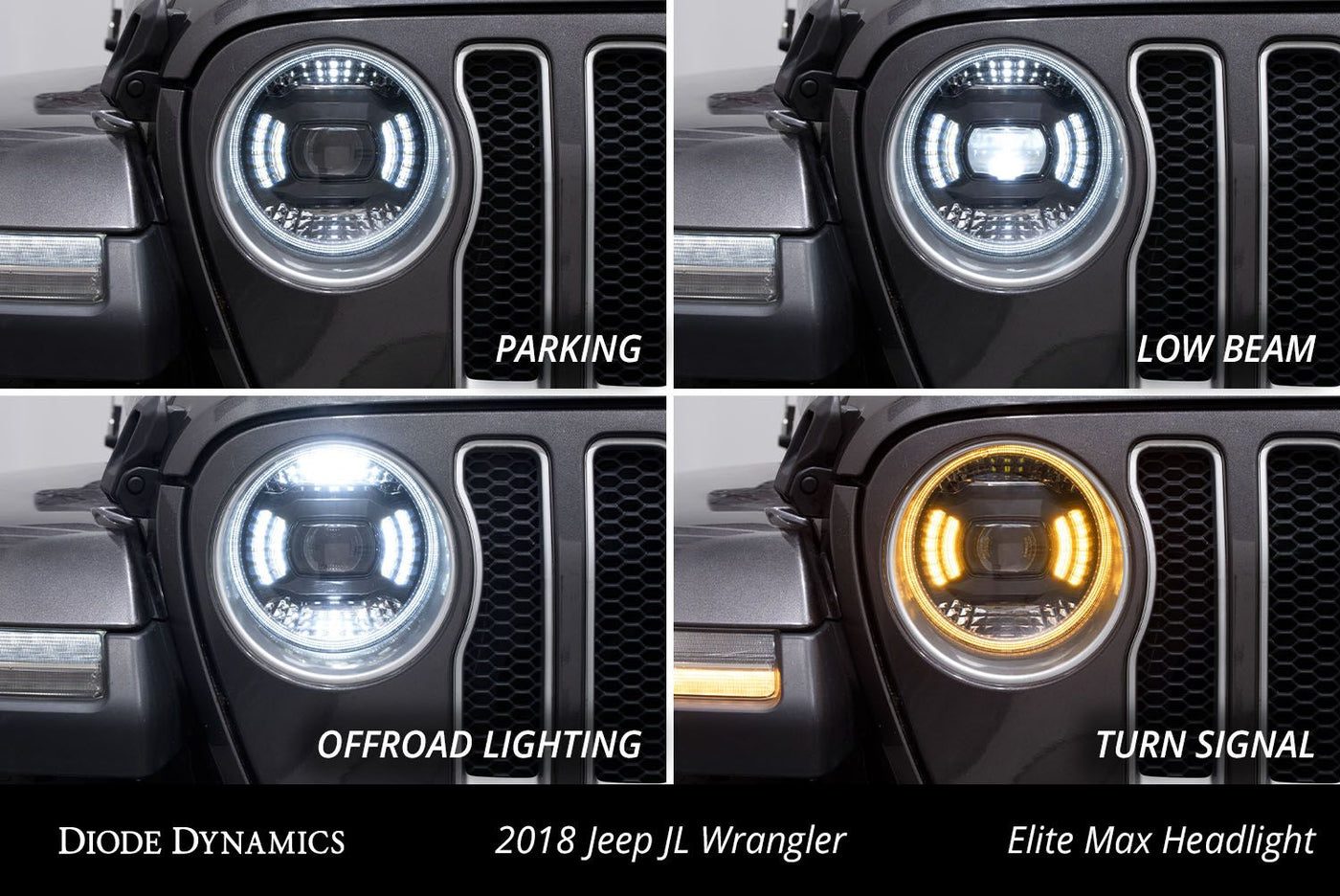 Elite LED Headlights for 2018-2023 Jeep JL Wrangler