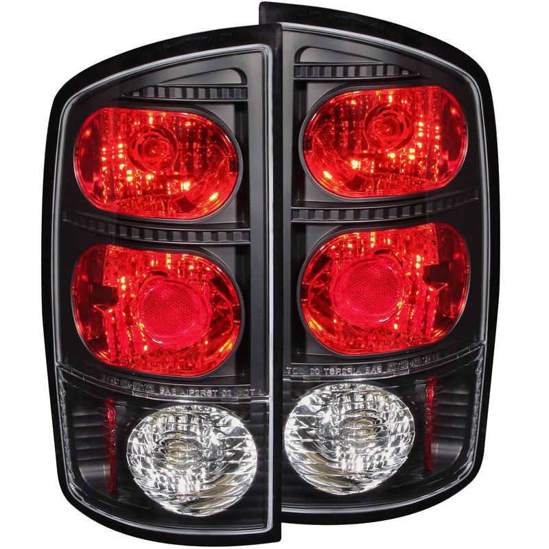 Dodge Ram Tail Lights, Ram 1500 Tail Lights, Ram 2500 Tail Lights, Ram 3500 Tail Lights, 2002-2005 Tail Lights, Black Tail Lights, Anzo Tail Lights, LED Tail Lights