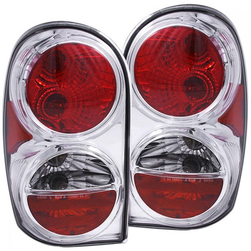 Jeep Tail Lights, Jeep Liberty Tail Lights, Liberty 02-07 Tail Lights, Chrome Tail Lights, Anzo Tail Lights, Tail Lights