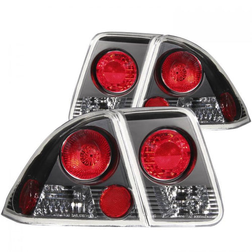 Honda Tail Lights, Honda Civic Tail Lights, Civic 01-05 Tail Lights, Tail Lights, Black Tail Lights