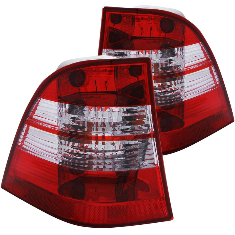 Mercedes Benz Led Tail Lights, M Class Tail Lights, M Class 98-05 Tail Lights, Red Clear Tail Lights, Anzo Tail Lights