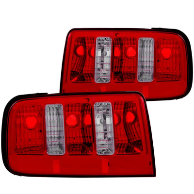 Ford Mustang Tail Lights, Mustang Tail Lights, 2005-2009 Tail Lights, Red Clear Tail Lights, Anzo Tail Lights, LED Tail Lights