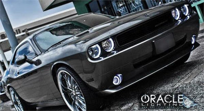 Oracle Lighting 2008-2014 Dodge Challenger Pre-assembled SMD Halo Headlights - Non Hid - Chrome