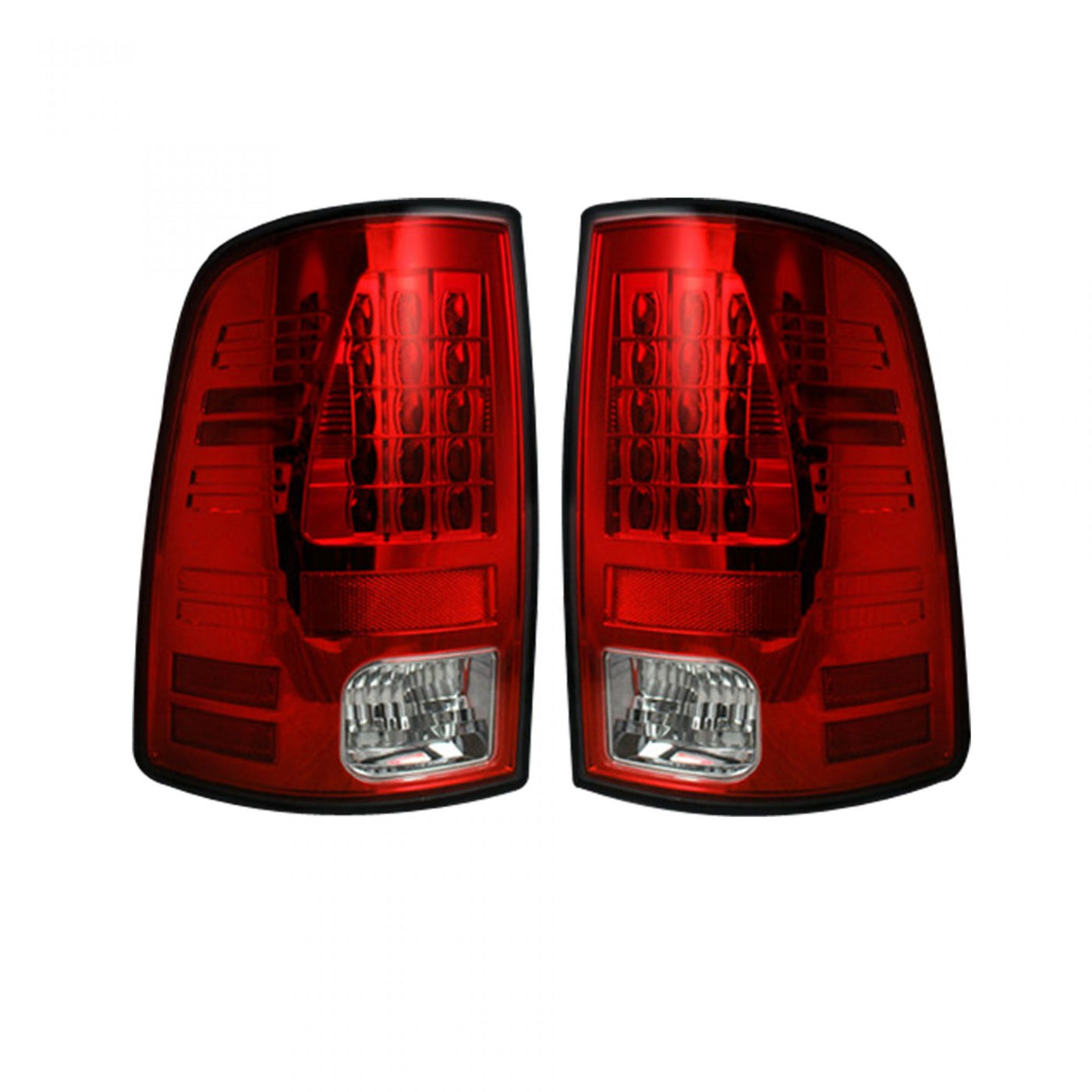 Dodge Tail Lights, Dodge RAM Tail Lights, RAM 1500 09-18 Tail Lights, RAM 2500 10-18 Tail Lights, RAM 3500 10-18 Tail Lights, Red Tail Lights, Recon Tail Lights