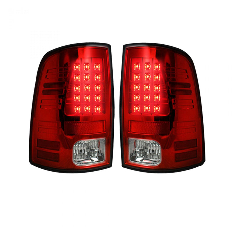 Dodge Tail Lights, Dodge RAM Tail Lights, RAM 1500 09-18 Tail Lights, RAM 2500 10-18 Tail Lights, RAM 3500 10-18 Tail Lights, Red Tail Lights, Recon Tail Lights