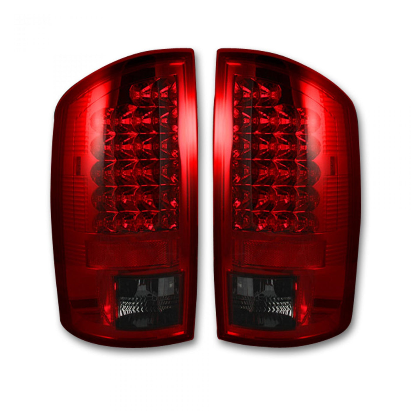 Dodge Tail Lights, Dodge RAM Tail Lights, RAM 1500 02-06 Tail Lights, RAM 2500 03-06 Tail Lights, RAM 3500 03-06 Tail Lights, Dark Red Smoked Tail Lights, Recon Tail Lights