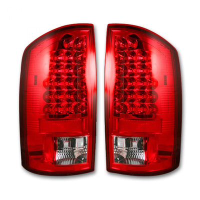 Dodge Tail Lights, Dodge RAM Tail Lights, RAM 1500 02-06 Tail Lights, RAM 2500 03-06 Tail Lights, RAM 3500 03-06 Tail Lights, Red Tail Lights, Recon Tail Lights