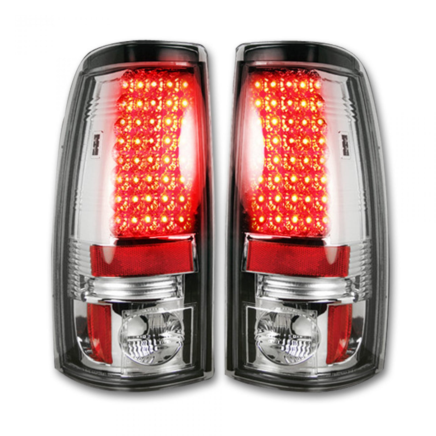 Chevy Silverado Tail Lights, GMC Sierra Tail Lights, Sierra 99-07 Tail Lights, Tail Lights, Clear Tail Lights, Recon Tail Lights