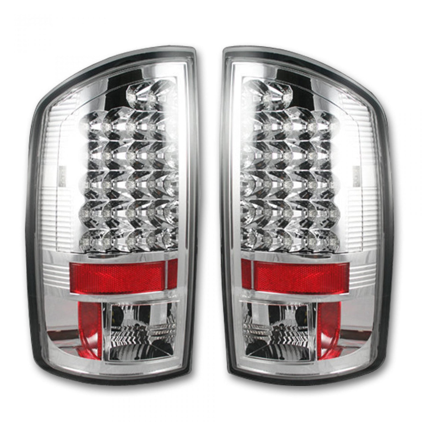 Dodge Tail Lights, Dodge RAM Tail Lights, RAM 1500 07-08 Tail Lights, RAM 2500 07-09 Tail Lights, RAM 3500 07-09 Tail Lights, Clear Tail Lights, Recon Tail Lights