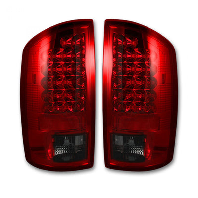 Dodge Tail Lights, Dodge RAM Tail Lights, RAM 1500 07-08 Tail Lights, RAM 2500 07-09 Tail Lights, RAM 3500 07-09 Tail Lights, Red Tail Lights, Recon Tail Lights