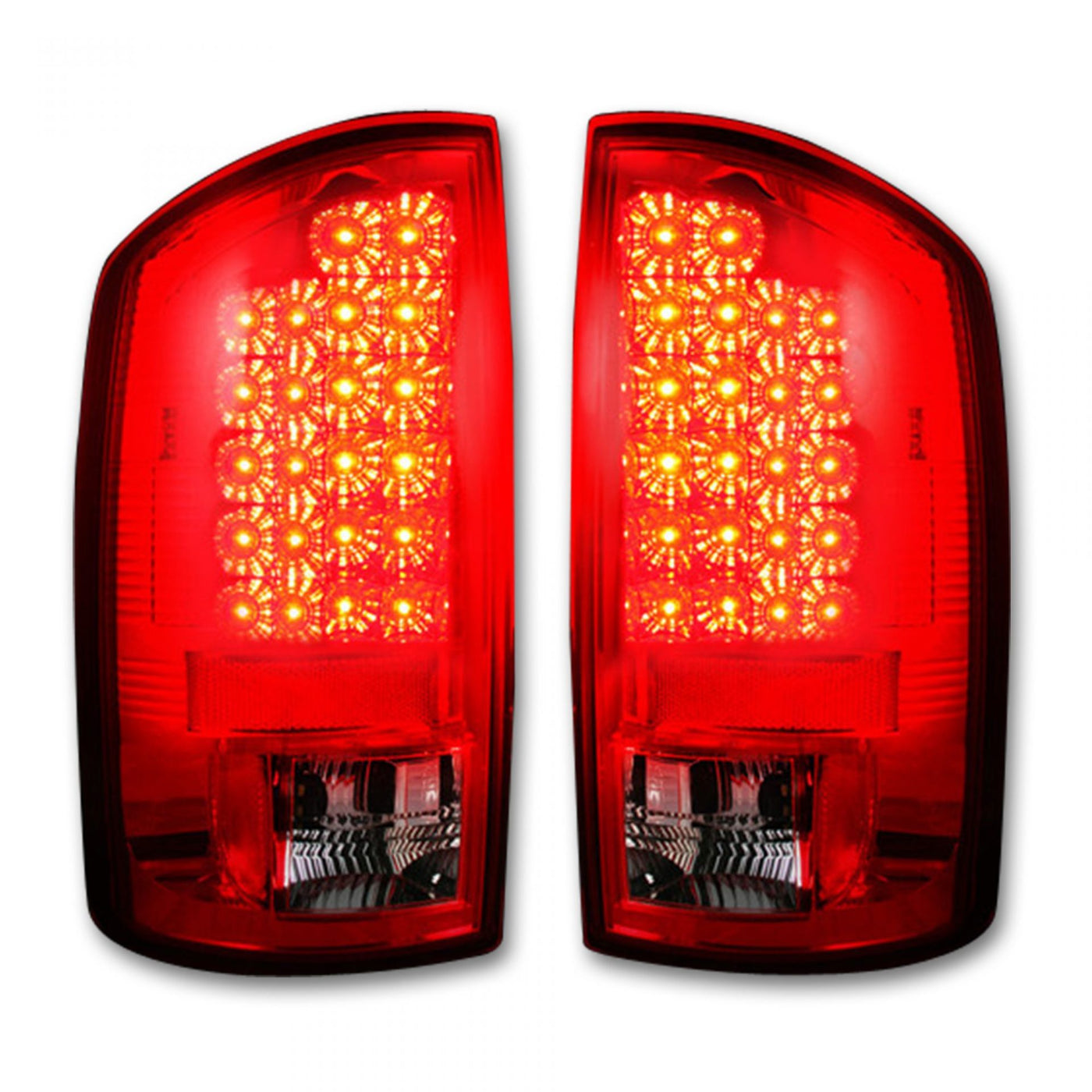 Dodge Tail Lights, Dodge RAM Tail Lights, RAM 1500 07-08 Tail Lights, RAM 2500 07-09 Tail Lights, RAM 3500 07-09 Tail Lights, Dark Red Smoked Tail Lights, Recon Tail Lights