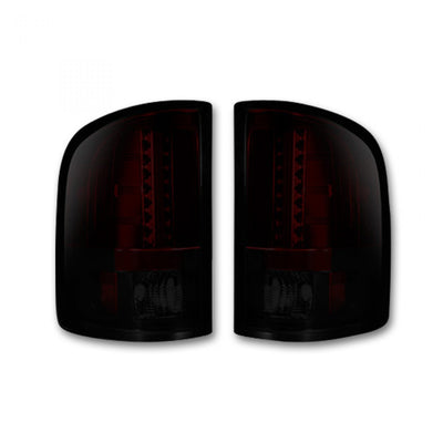 GMC Tail Lights, Sierra Tail Lights, Sierra 07-13 Tail Lights, Dark Red Smoked Tail Lights, Recon Tail Lights, GMC Tail Lights