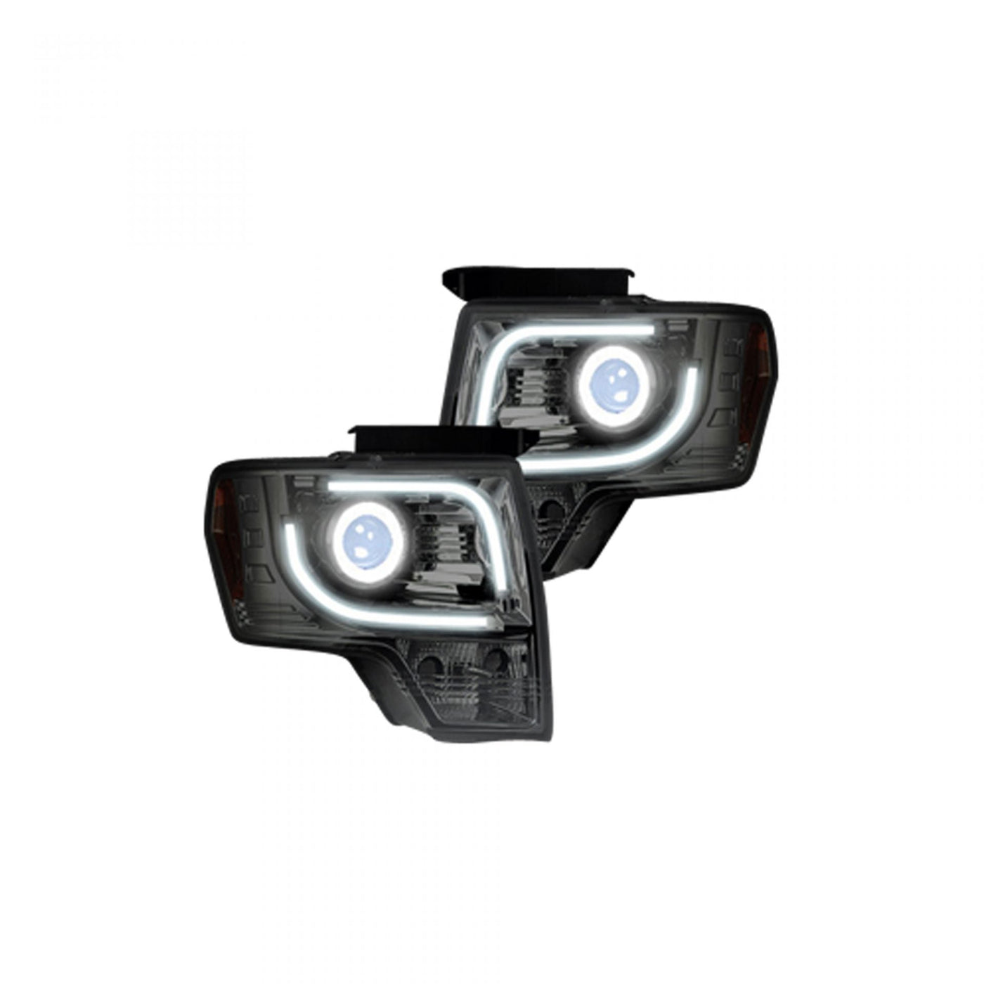 Ford F150 & Raptor 09-14 Projector Headlights OLED Halos DRL Clear/Chrome