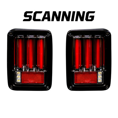 Jeep Tail Lights, Wrangler Tail Lights, Wrangler 07-18 Tail Lights, Smoked Tail Lights, LED Tail Lights, Recon Tail Lights