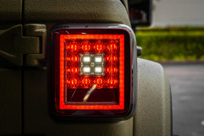 Jeep Tail Lights, JL Wrangler Tail Lights, JL Wrangler 18-21 Tail Lights, Red Smoked Tail Lights, LED Tail Lights, Recon Tail Lights