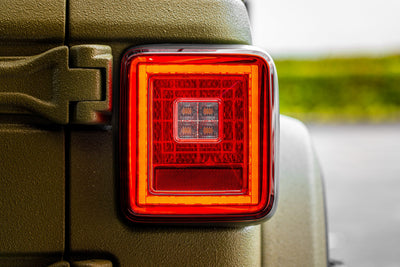 Jeep Tail Lights, JL Wrangler Tail Lights, JL Wrangler 18-21 Tail Lights, Red Tail Lights, LED Tail Lights, Recon Tail Lights