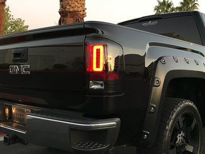 GMC Tail Lights, Sierra Tail Lights, Sierra 1500 Tail Lights, Sierra 2500 Tail Lights, Sierra 3500 Tail Lights, Red Tail Lights, Recon Tail Lights