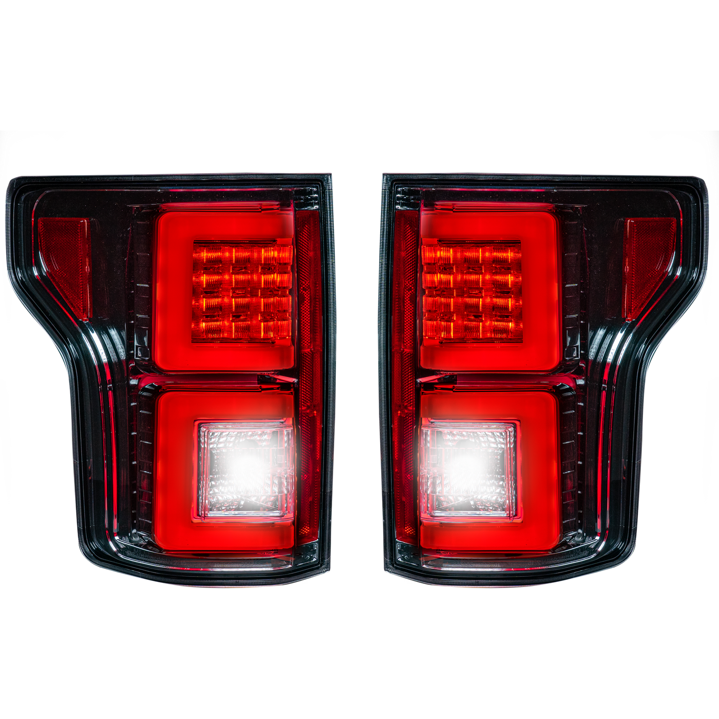 Ford Tail Lights, Ford F150 Tail Lights, F150 15-17 Tail Lights, Clear Tail Lights, Recon Tail Lights, Tail Lights