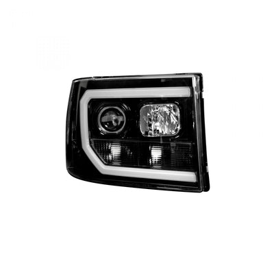 GMC Projector Headlights, Sierra Headlights, Smoked/Black Headlights, Sierra 07-13 Headlights, Recon Projector Headlights