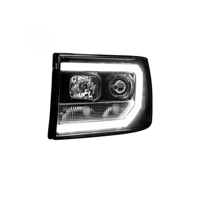 GMC Projector Headlights, Sierra Projector Headlights, Sierra 07-13 Headlights, Smoked/Black Headlights, Recon Projector Headlights
