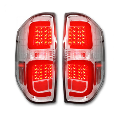 Toyota Tail Lights, Toyota Tundra Tail Lights, Tundra 14-21 Tail Lights, LED Tail Lights, Clear Tail Lights, Recon Tail Lights
