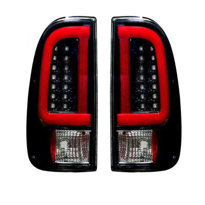 Ford Super Duty Tail Lights, Ford Tail Lights, Super Duty 99-007 Tail Lights, F150 97-03 Tail Lights, Smoked Tail Lights, Recon Tail Lights