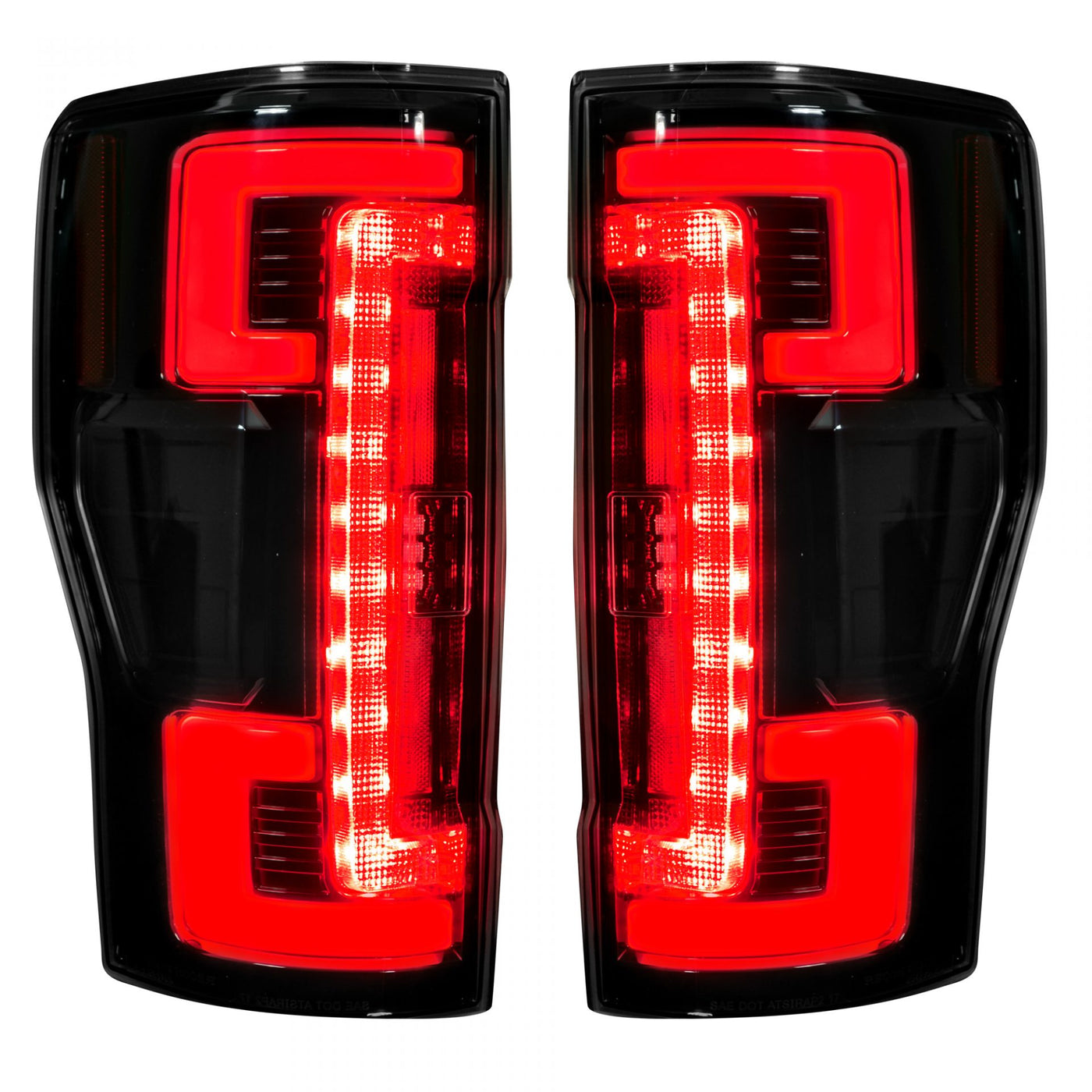 Ford Tail Lights, Ford Super Duty Tail Lights, Super Duty 17-19 Tail Lights, Tail Lights, Dark Red Smoked Tail Lights, Ford F250 Tail Lights, Ford F350 Tail Lights, Ford F450 Tail Lights, Ford F550 Tail Lights
